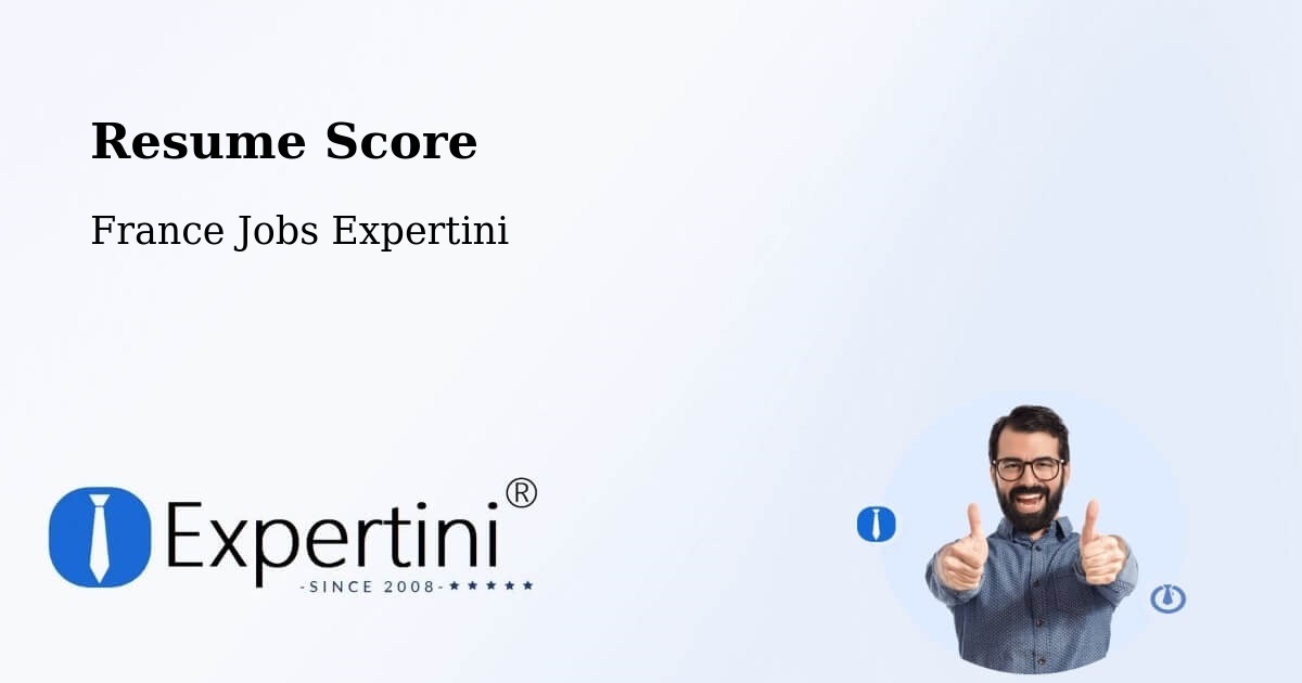 Resume Score & Job Description Match Tool – Le Mans - France Jobs Expertini